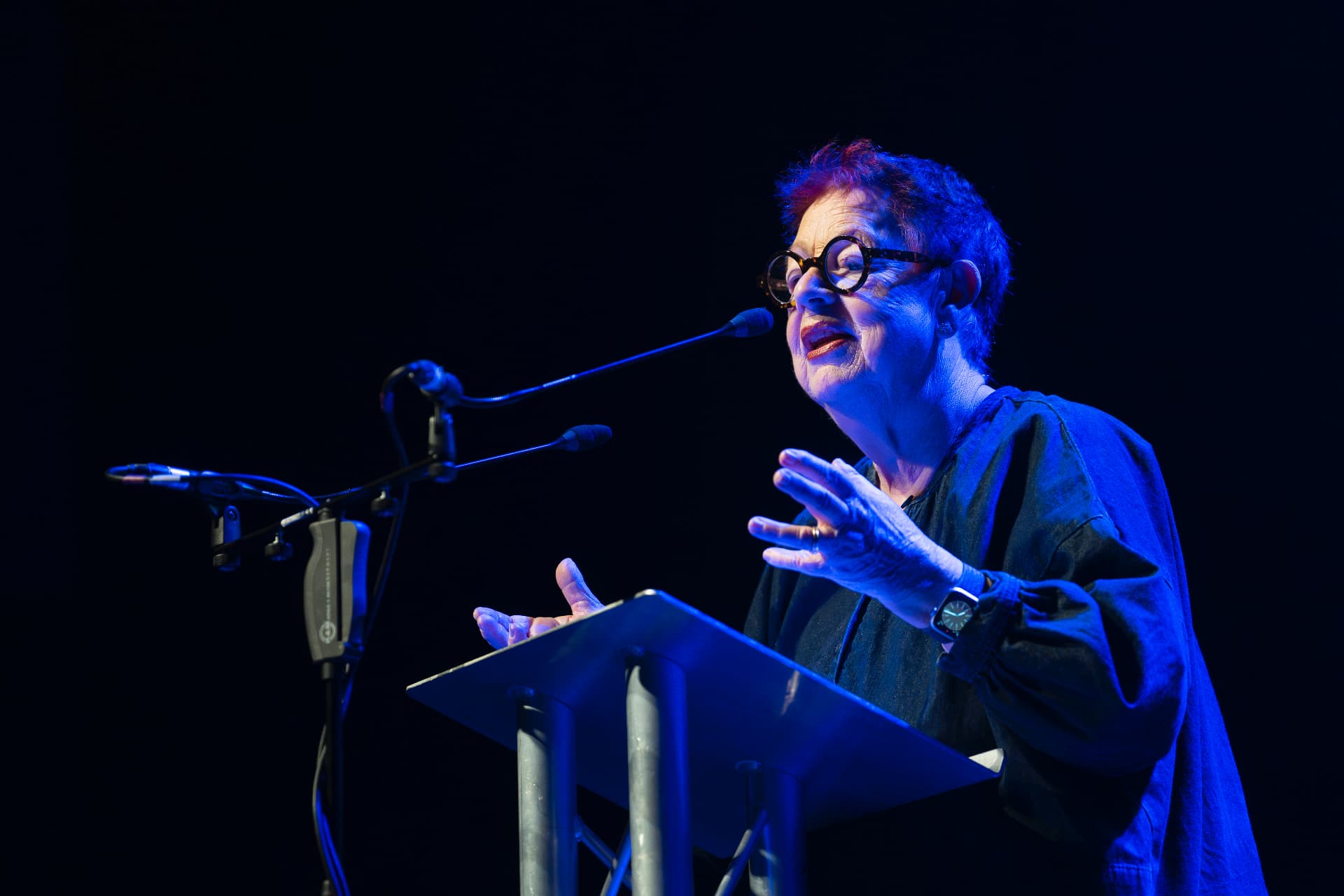 Jo Brand speaking at Elysian Awards