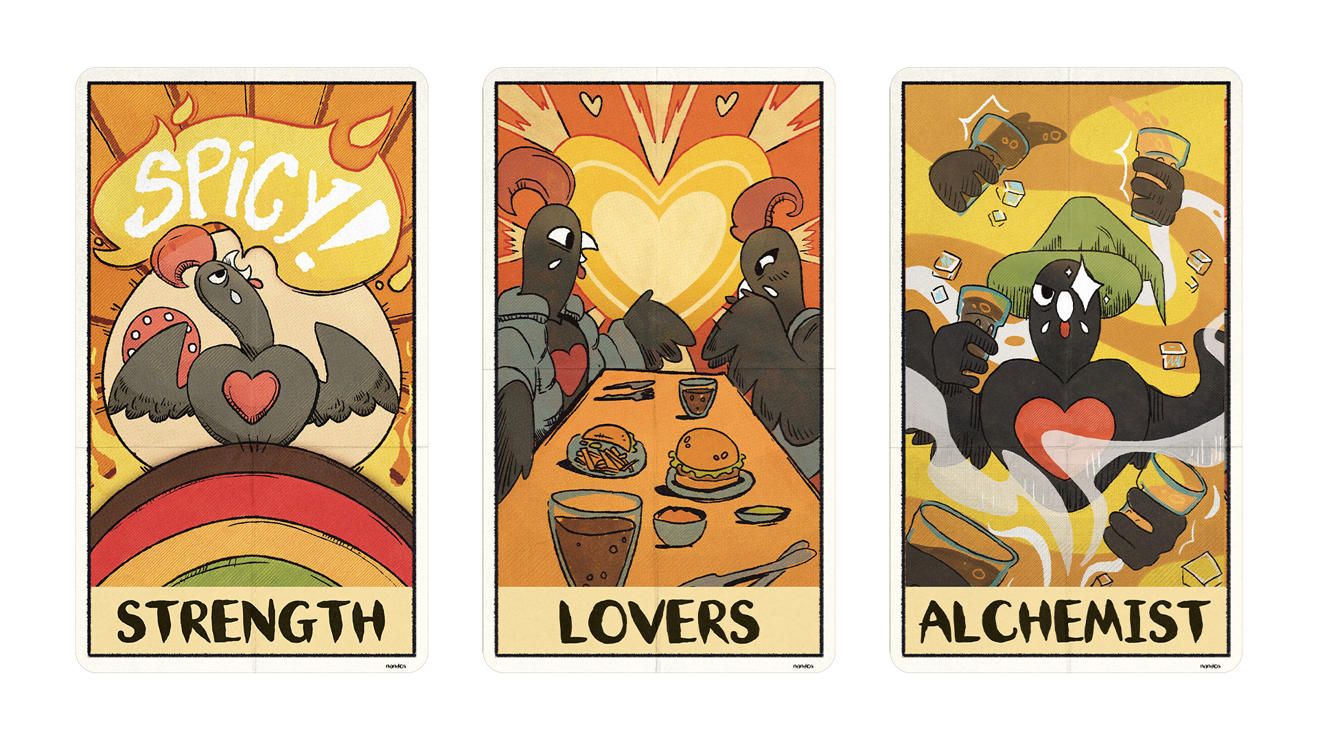Fortune Tellers tarot illustrations